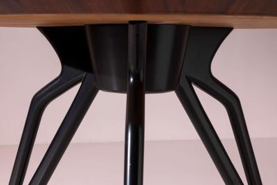 Ico Parisi Italian 1950s Round Dining Table with Sculptural Ebonised Star Base