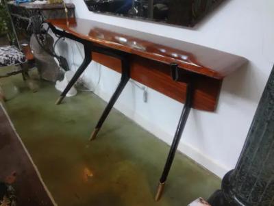 Ico Parisi Italian Console Table In The Style of Ico Parisi Milan