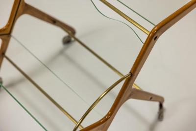 Ico Parisi Italian Magazine Rack Trolley In The Style Of Ico Parisi Italy 1950s