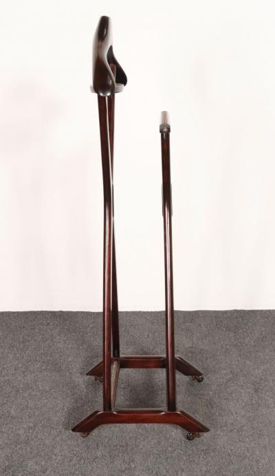 Ico Parisi Italian Modern Fratelli Reguitti Sculptural Stained Mahogany X Form Valet