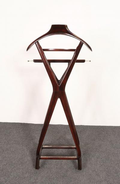 Ico Parisi Italian Modern Fratelli Reguitti Sculptural Stained Mahogany X Form Valet