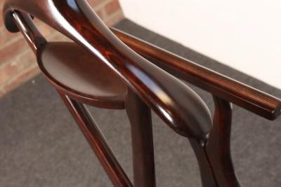 Ico Parisi Italian Modern Fratelli Reguitti Sculptural Stained Mahogany X Form Valet