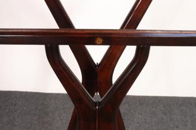 Ico Parisi Italian Modern Fratelli Reguitti Sculptural Stained Mahogany X Form Valet