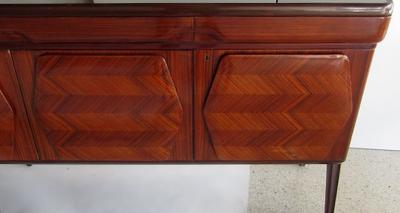 Ico Parisi Italian Modern Palisander Five Door Credenza by Ico Parisi