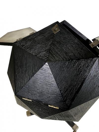 Ico Parisi Italian Modern Tetrahedral Rolling Bar Style of Ico Parisi