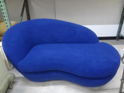 Ico Parisi Italian Postmodern Curved Sculptural Loveseat or Sofa