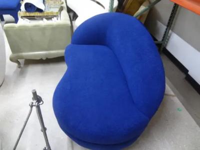Ico Parisi Italian Postmodern Curved Sculptural Loveseat or Sofa