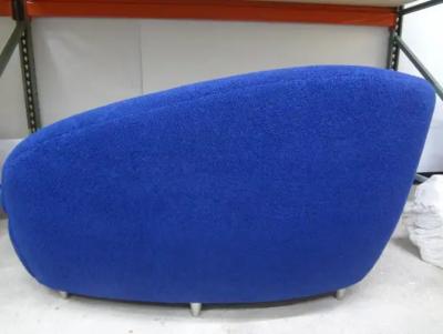 Ico Parisi Italian Postmodern Curved Sculptural Loveseat or Sofa