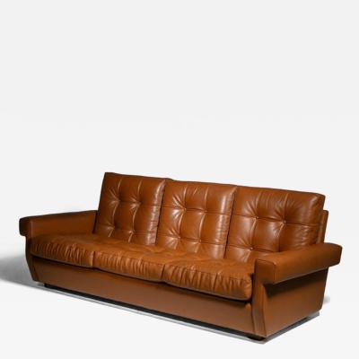 Ico Parisi Leather Sofa Model 919 by Ico Parisi for Cassina
