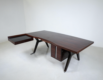 Ico Parisi Mid Century Modern Desk by Ico Parisi for Mim Roma Italy 1950s