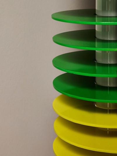 Ico Parisi Multicolor Iride Floor Lamp by Ico Parisi for Lamperti Robbiate