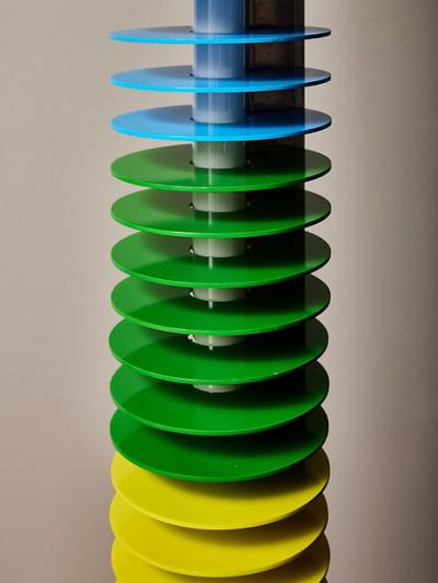Ico Parisi Multicolor Iride Floor Lamp by Ico Parisi for Lamperti Robbiate