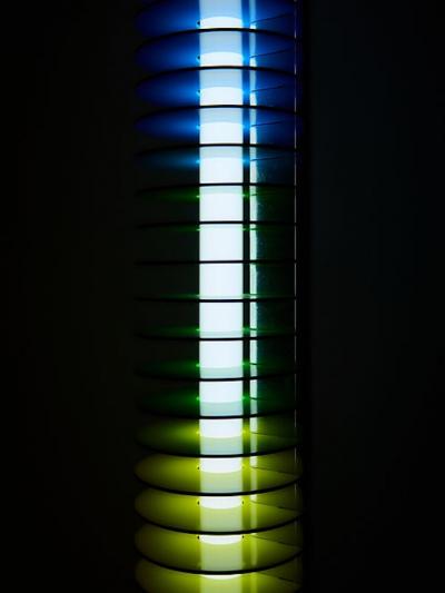 Ico Parisi Multicolor Iride Floor Lamp by Ico Parisi for Lamperti Robbiate