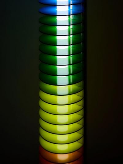 Ico Parisi Multicolor Iride Floor Lamp by Ico Parisi for Lamperti Robbiate