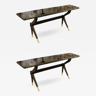 Ico Parisi PAIR OF CONSOLE TABLES DESIGN ATTRIBUTED TO ICO PARISI