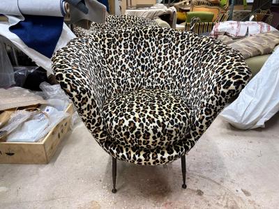 Ico Parisi Pair Of Italian Modern Lounge Chairs