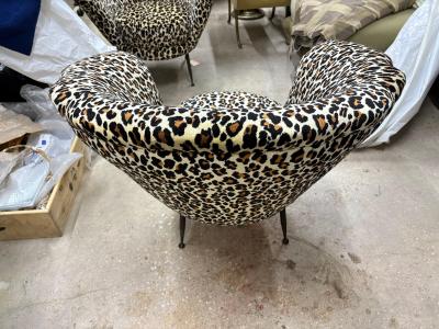 Ico Parisi Pair Of Italian Modern Lounge Chairs