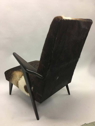 Ico Parisi Pair of Italian Mid Century Modern Lounge Chairs Attributed to Ico Parisi