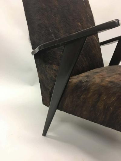 Ico Parisi Pair of Italian Mid Century Modern Lounge Chairs Attributed to Ico Parisi