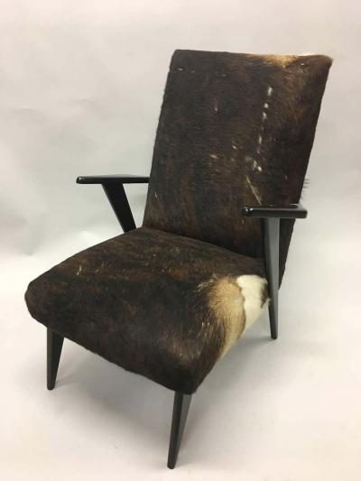 Ico Parisi Pair of Italian Mid Century Modern Lounge Chairs Attributed to Ico Parisi