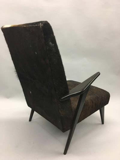 Ico Parisi Pair of Italian Mid Century Modern Lounge Chairs Attributed to Ico Parisi