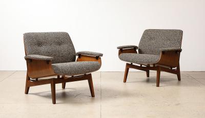 Ico Parisi Pair of Lounge Chairs by Ico Parisi for MIM