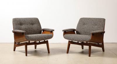 Ico Parisi Pair of Lounge Chairs by Ico Parisi for MIM