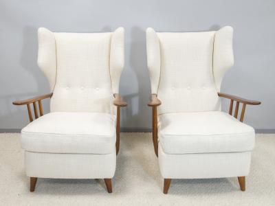 Ico Parisi Pair of armchairs