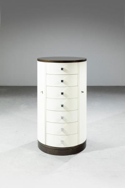 Ico Parisi Rare Round Chest Of Drawers From The 540 Series