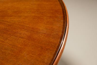 Ico Parisi Round Dining Room Table in Walnut attr to Ico Parisi Italy 1950s