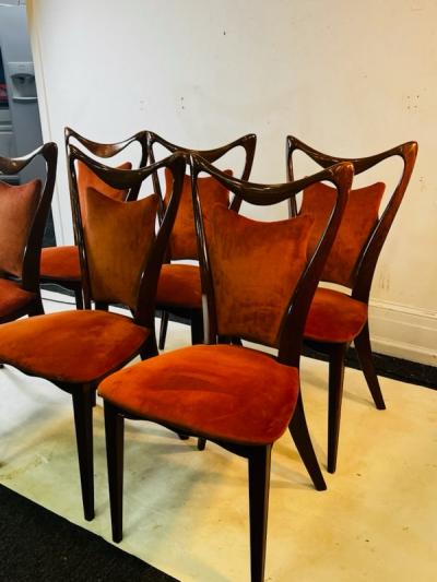 Ico Parisi SUITE OF SIX ITALIAN MODERNIST CHAIRS ATTRIBUTED TO ICO PARISI