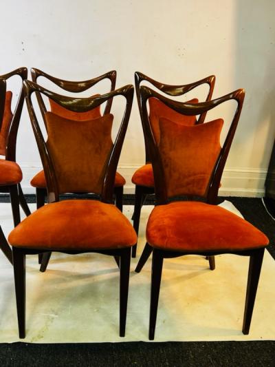 Ico Parisi SUITE OF SIX ITALIAN MODERNIST CHAIRS ATTRIBUTED TO ICO PARISI