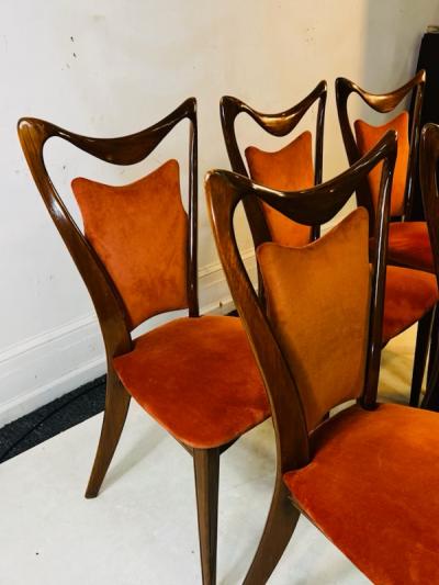 Ico Parisi SUITE OF SIX ITALIAN MODERNIST CHAIRS ATTRIBUTED TO ICO PARISI