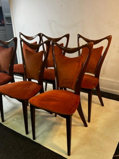 Ico Parisi SUITE OF SIX ITALIAN MODERNIST CHAIRS ATTRIBUTED TO ICO PARISI