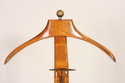 Ico Parisi Sculptural Italian Modernist Beech and Brass Valet by Fratelli Reguitti