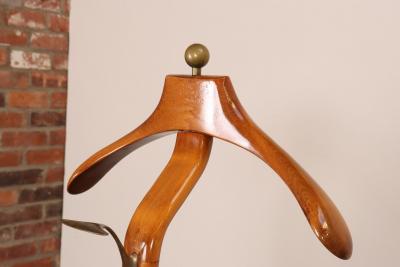 Ico Parisi Sculptural Italian Modernist Beech and Brass Valet by Fratelli Reguitti