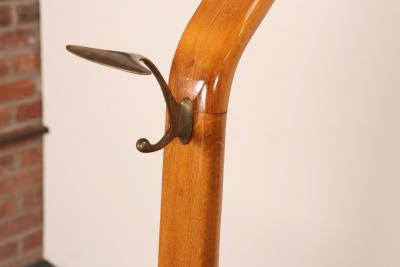 Ico Parisi Sculptural Italian Modernist Beech and Brass Valet by Fratelli Reguitti