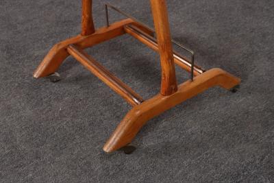 Ico Parisi Sculptural Italian Modernist Beech and Brass Valet by Fratelli Reguitti