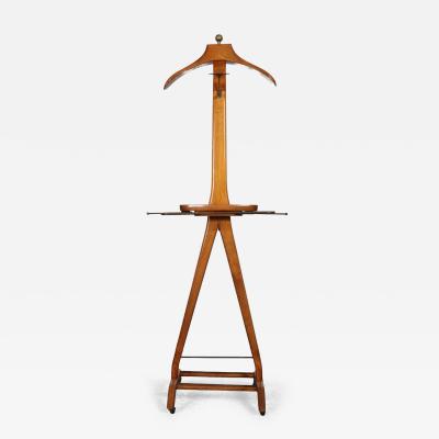 Ico Parisi Sculptural Italian Modernist Beech and Brass Valet by Fratelli Reguitti