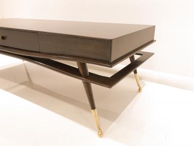 Ico Parisi Sculptural Mahogany Coffee Table After Ico Parisi