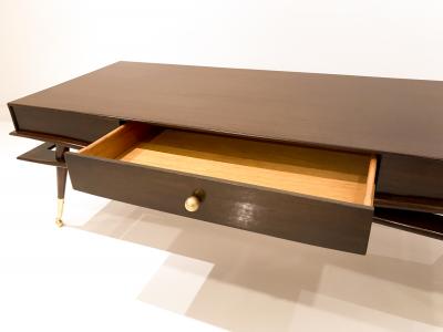 Ico Parisi Sculptural Mahogany Coffee Table After Ico Parisi