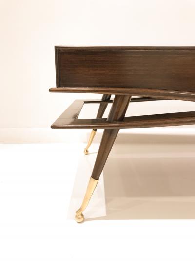 Ico Parisi Sculptural Mahogany Coffee Table After Ico Parisi