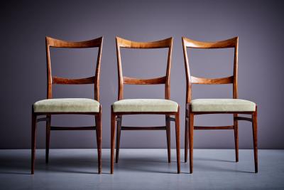 Ico Parisi Set of 3 Dining Chairs in the manner of Ico Parisi Italy 1960s