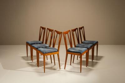 Ico Parisi Set of Six Dining Room Chairs attr to Ico Parisi Italy 1950s