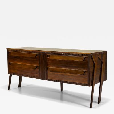 Ico Parisi Sideboard in Rosewood Veneer in the Style of Ico Parisi Italy 1950s