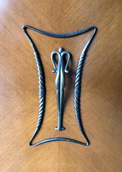 Ico Parisi Stylish Italian Mid Century 4 Door Sycamore Credenza in the Style of Ico Parisi