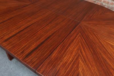 Ico Parisi Vintage Italian Round Extendable Dining Table in Rosewood by Ico Parisi for MIM