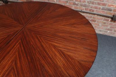 Ico Parisi Vintage Italian Round Extendable Dining Table in Rosewood by Ico Parisi for MIM