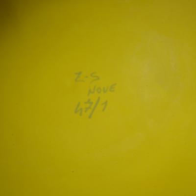 Ico Parisi Yellow vase by Ico and Luisa Parisi for Zanolli Sebellin