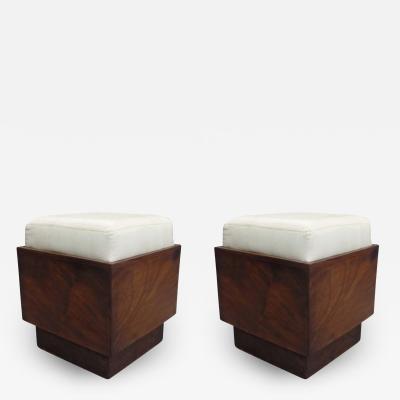 Iconic Pair of French Colonial Stools, French Indochina, 1930